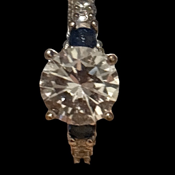 8 - 10mm Round Brilliant Cut Cubic Zirconia or Moissanite 925 SS Ring - Picture 2 of 6